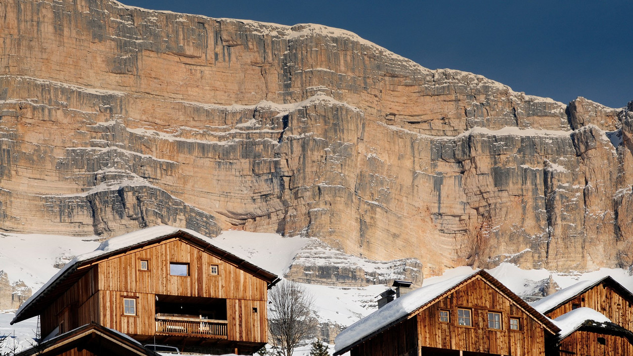 Les viles in inverno a Badia