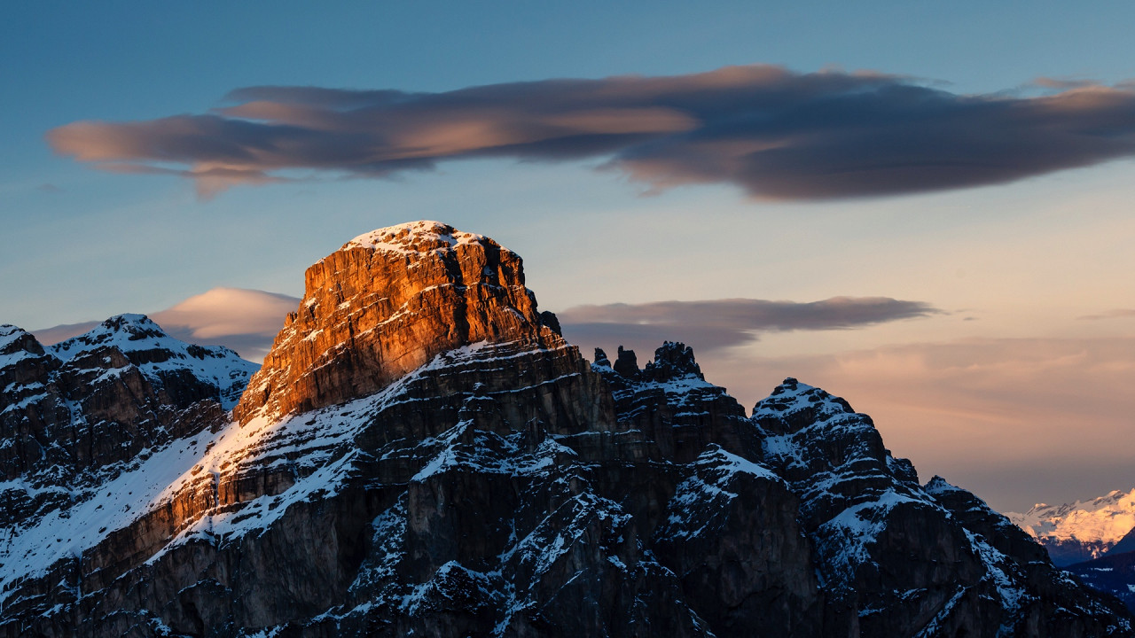 Sassongher in inverno