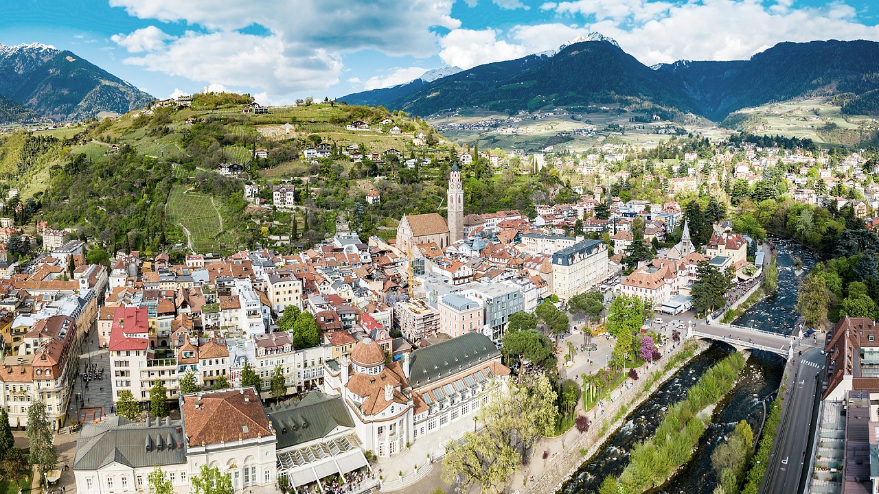 Vue panoramique de Merano