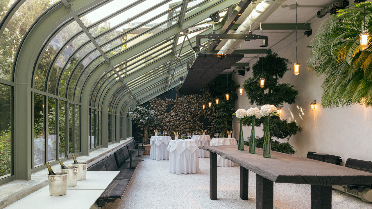 Reception room Glasshouse - Parkhotel Laurin