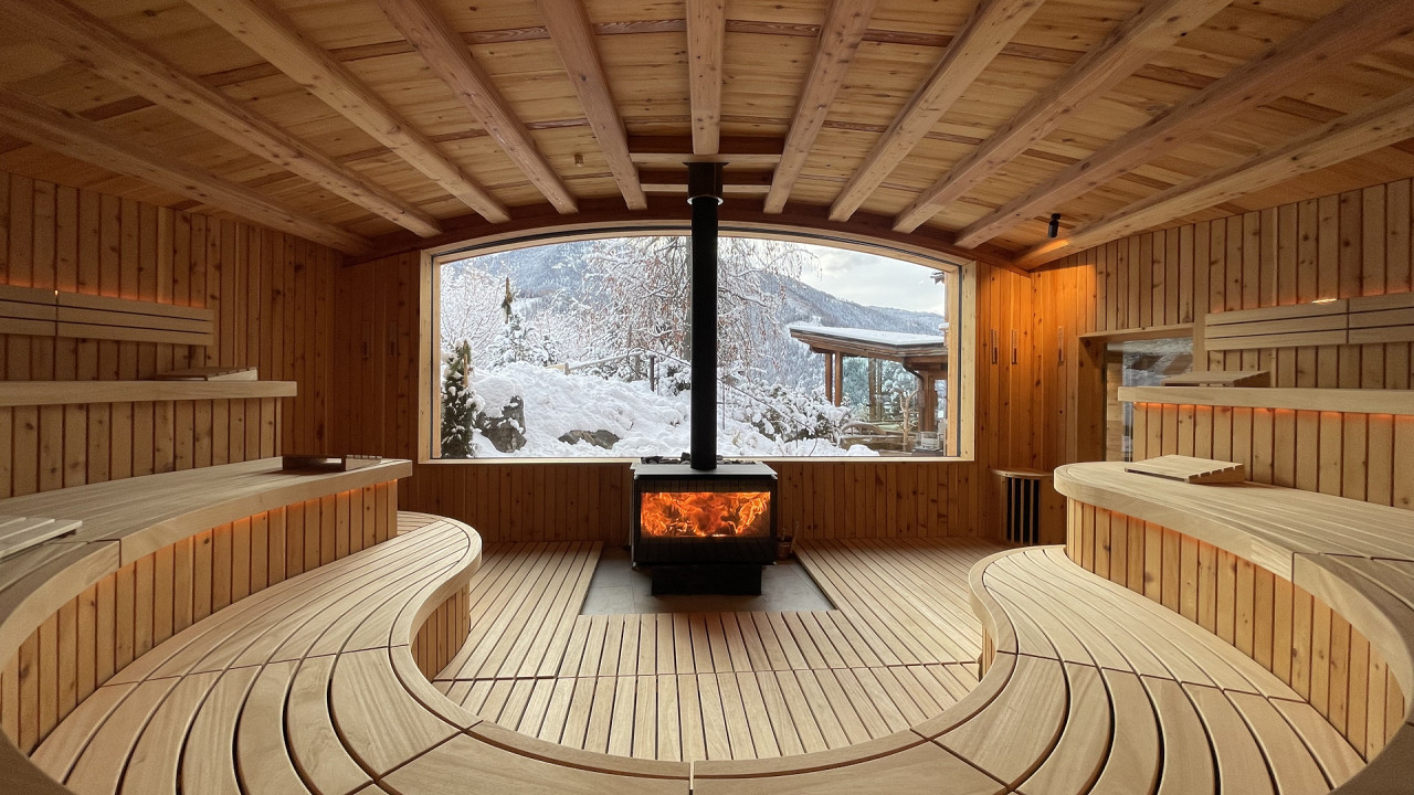 Sauna inverno Naturhotel Lüsnerhof