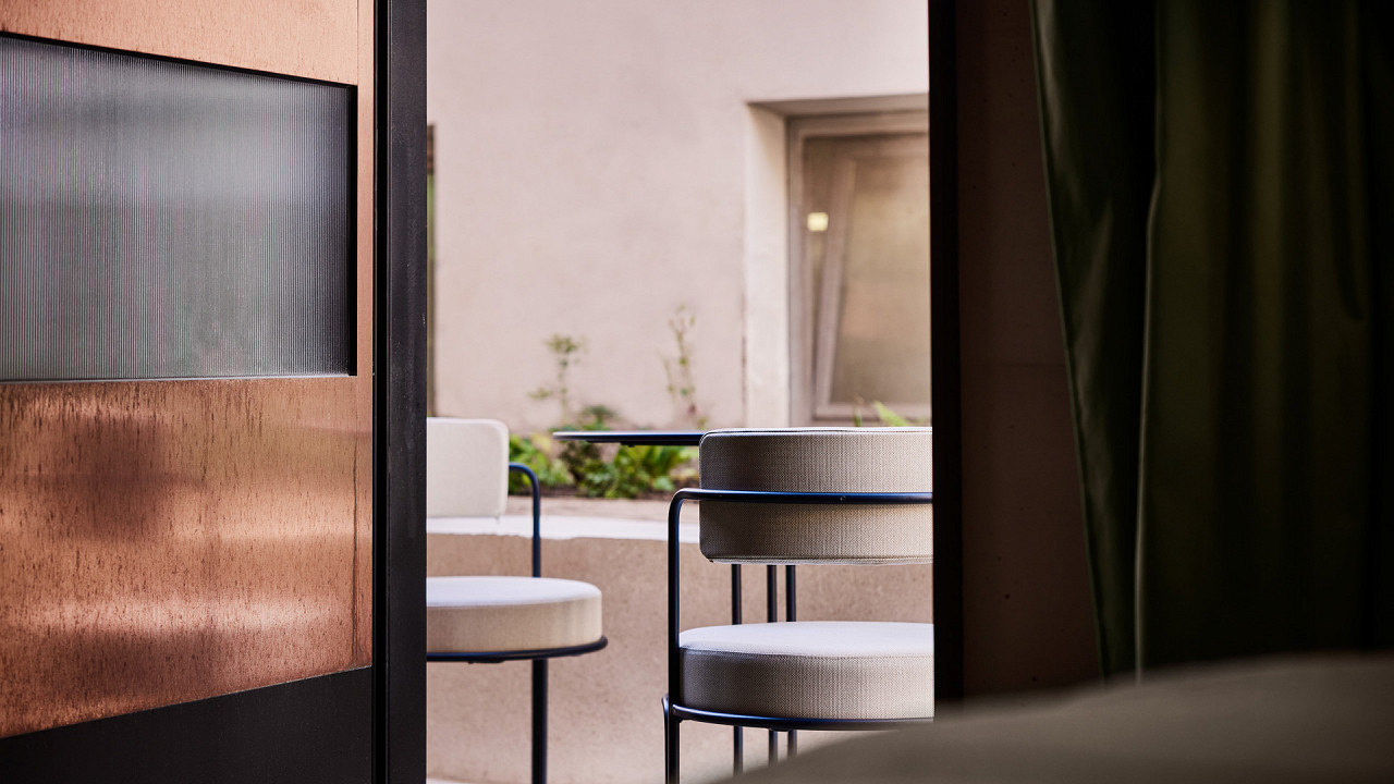 Außenterrasse - Doppelzimmer im Erdgeschoss - Boutique Hotel Badhaus