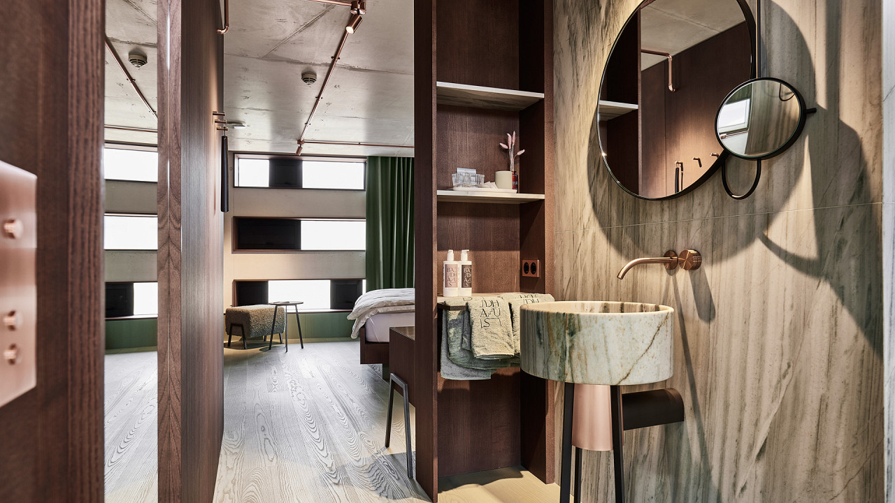 Badezimmer - Zimmer im zweiten Stock - Boutique Hotel Badhaus