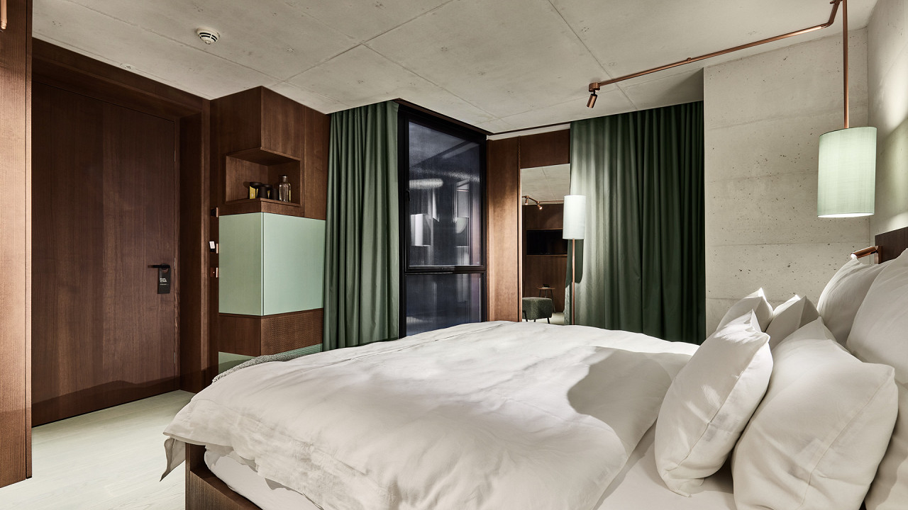 Schlafzimmer - Zimmer im Obergeschoss - Boutique Hotel Badhaus