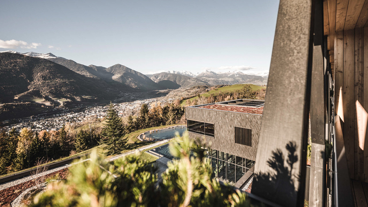 Vista panoramica struttura esterna estate - Santre dolomythic home