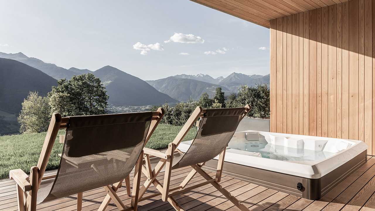 Terrazza con idromassaggio - San.ray Suite - Santre dolomythic home