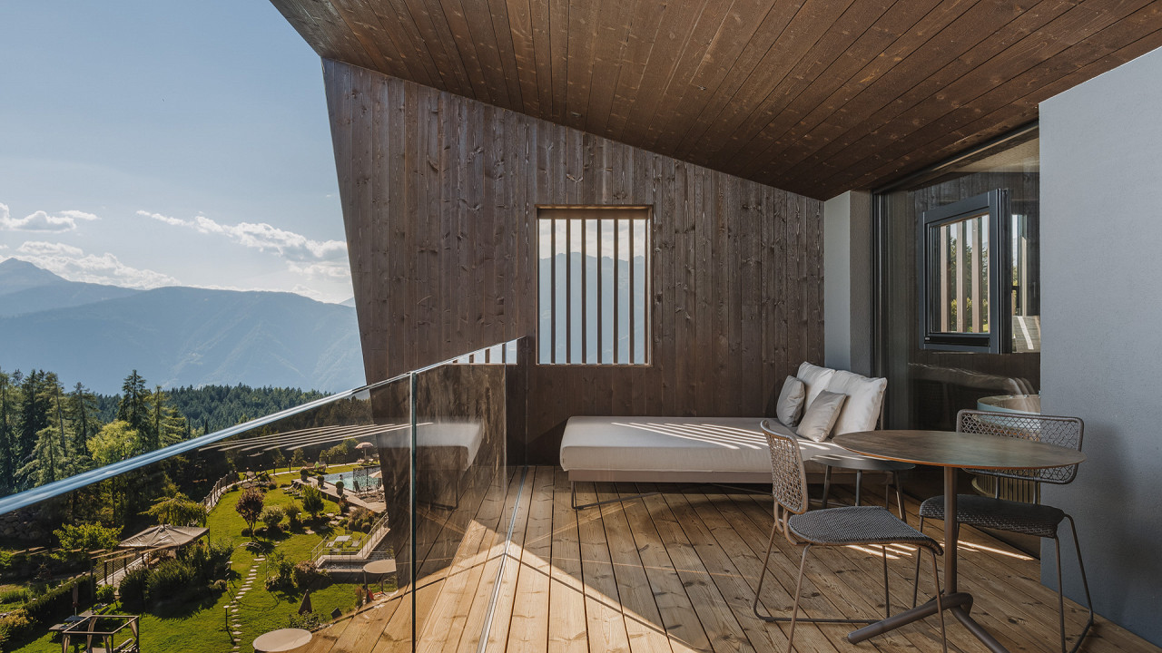 Terrazza esterna camera - Hotel Chalet Mirabell