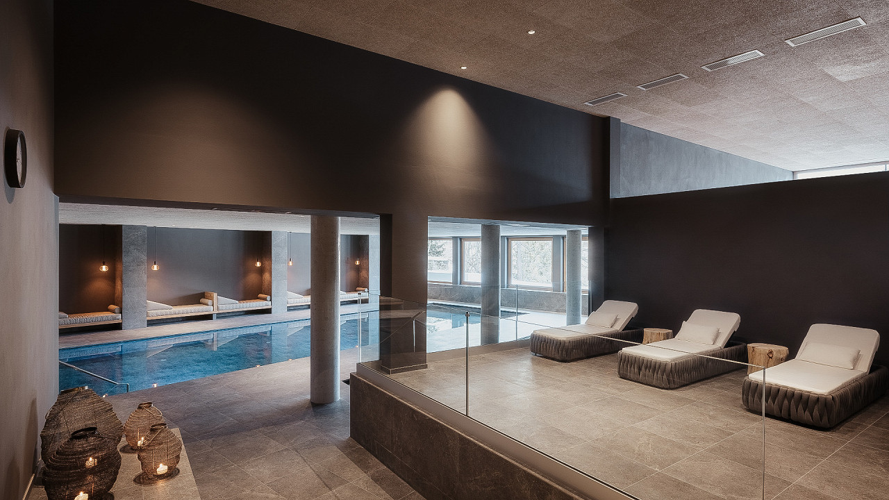 Piscina interna Hotel Tofana Cortina