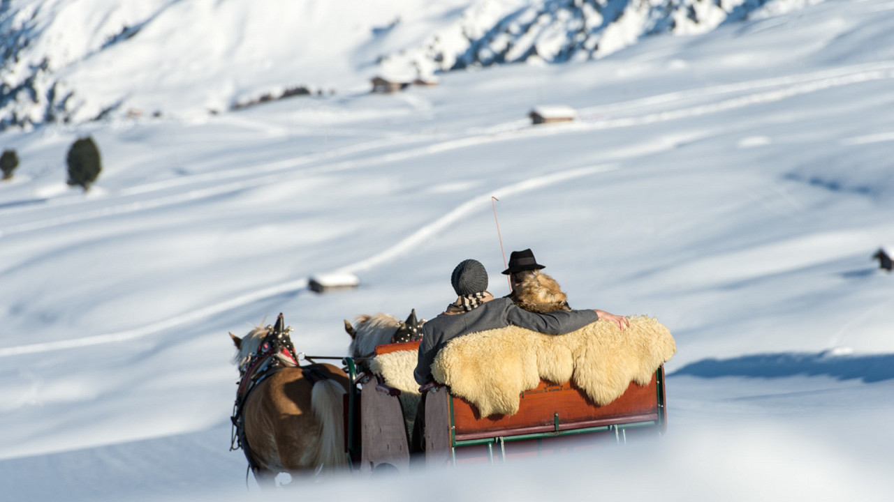 Giro in carrozza inverno Alpe di Siusi
