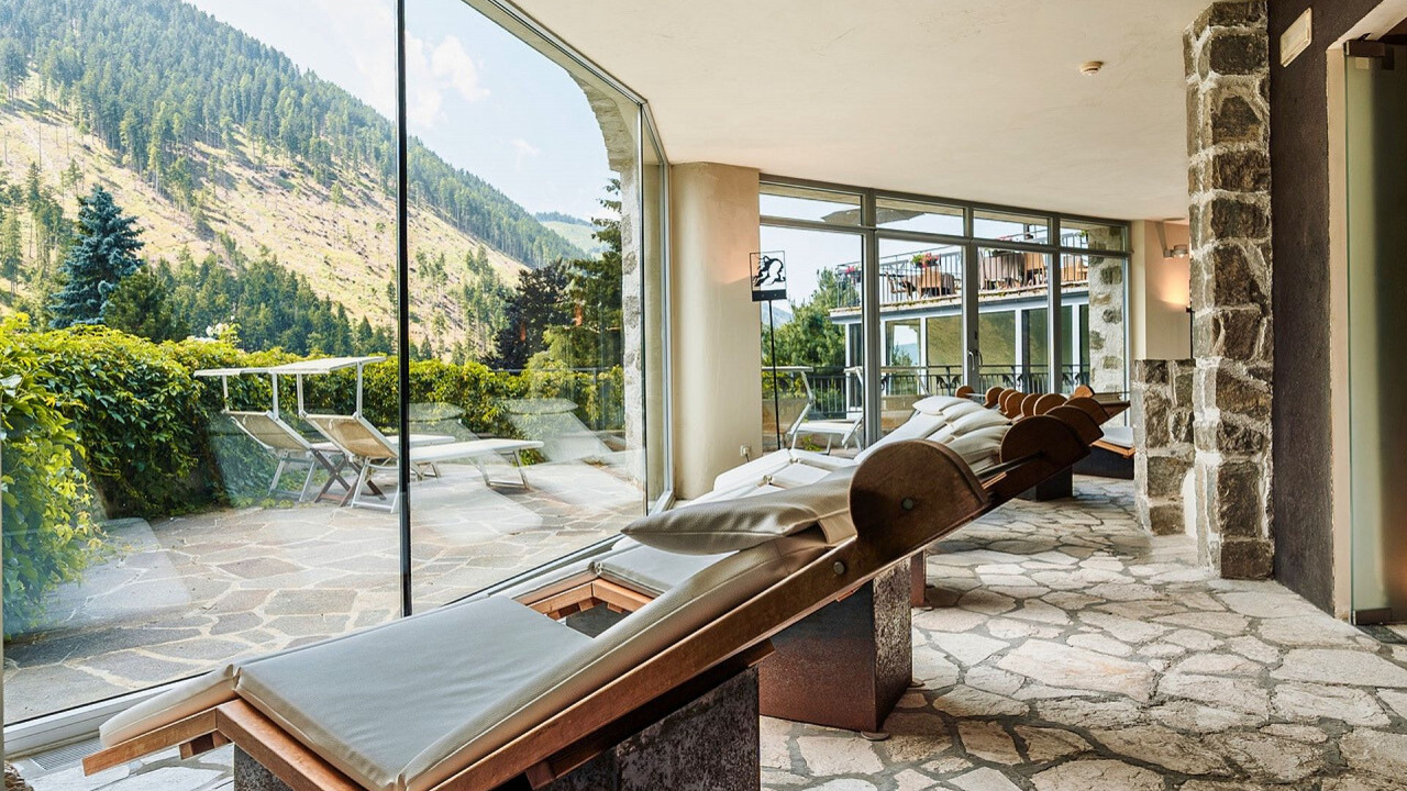 Sdrai sala relax vista montagna Romantik Hotel Post