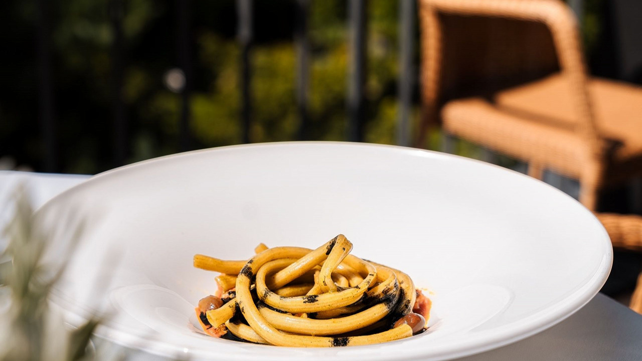 Linguine pasta Romantik Hotel Post