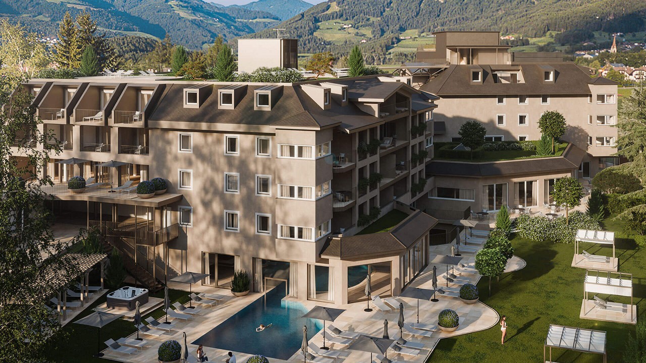 esterno estivo rendering Majestic Hotel & Spa Resort