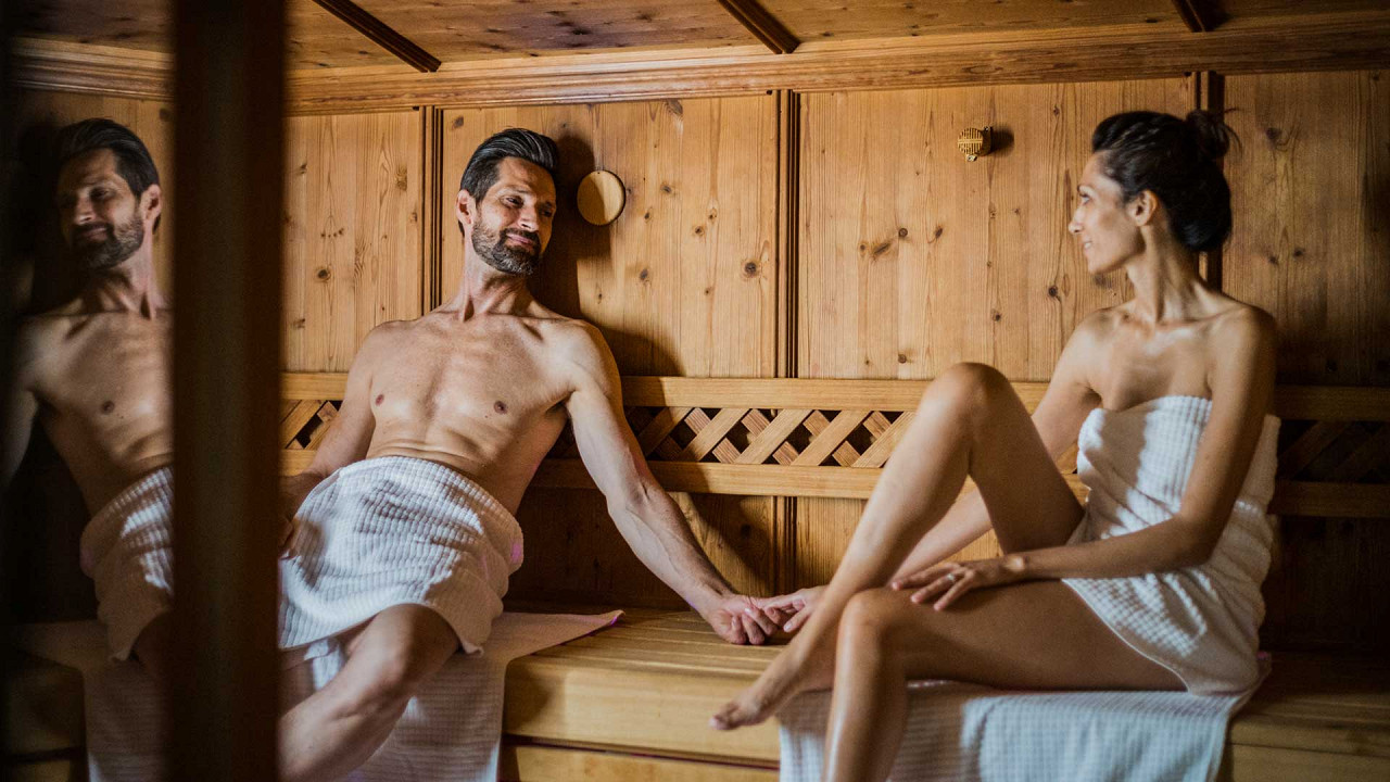 Die Sauna des Hotels Fameli