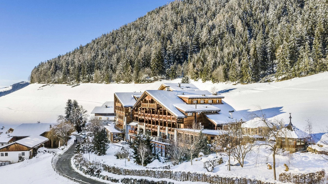 Dehors d'hiver Naturhotel Lüsnerhof Luson
