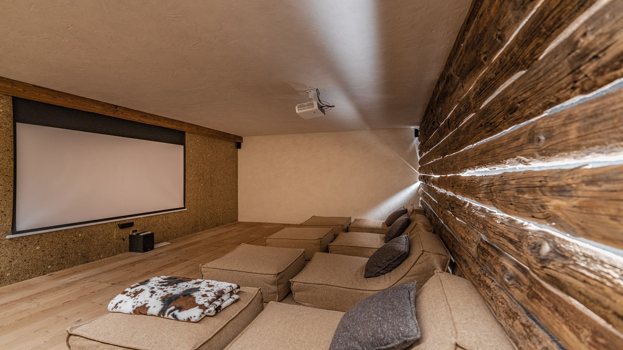 Cinema room Cesa del Louf Arabba