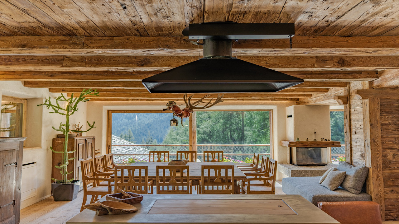 Dining room Cesa del Louf Arabba