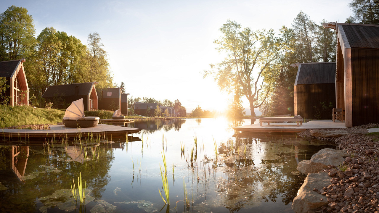 Chalet am See Sommer ADLER Lodge RITTEN