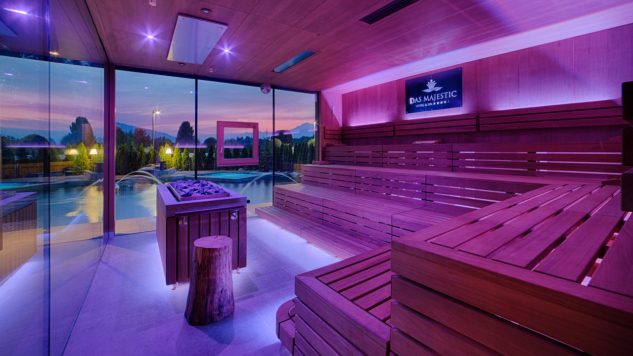 Sauna im Freien Majestic Hotel Bruneck