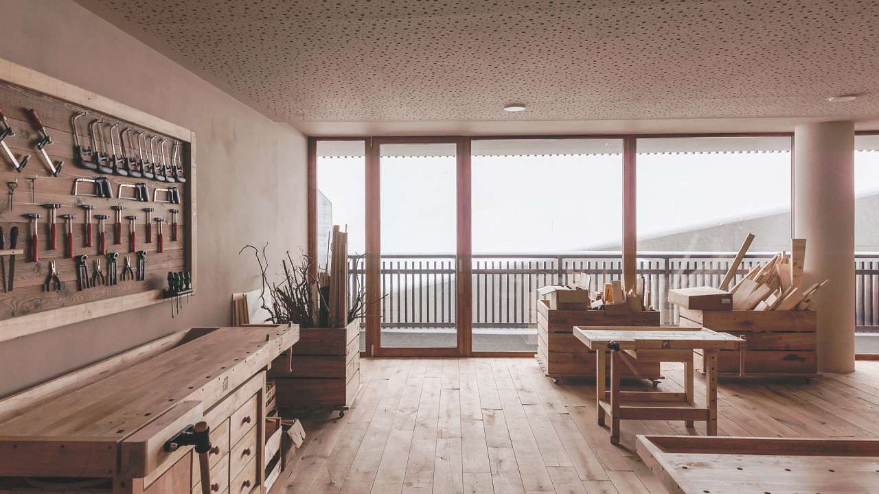 Stanza in legno Hotel Familiamus