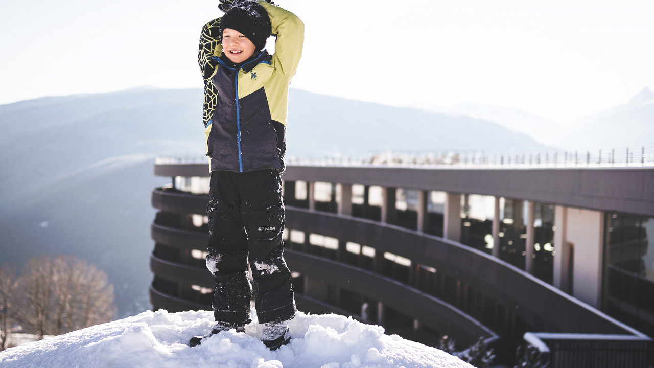 Bimbo sulla neve Hotel Familiamus