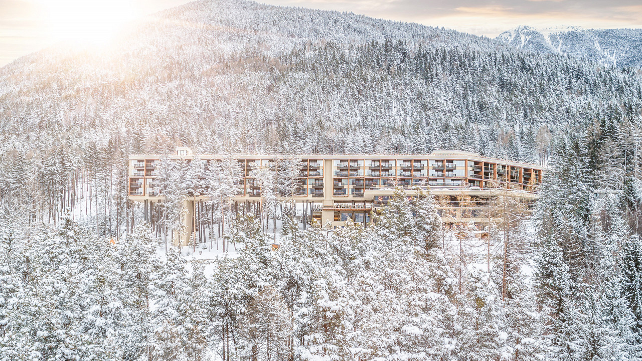 Extérieur hivernal Mon Arbor Plose Wellness Hotel