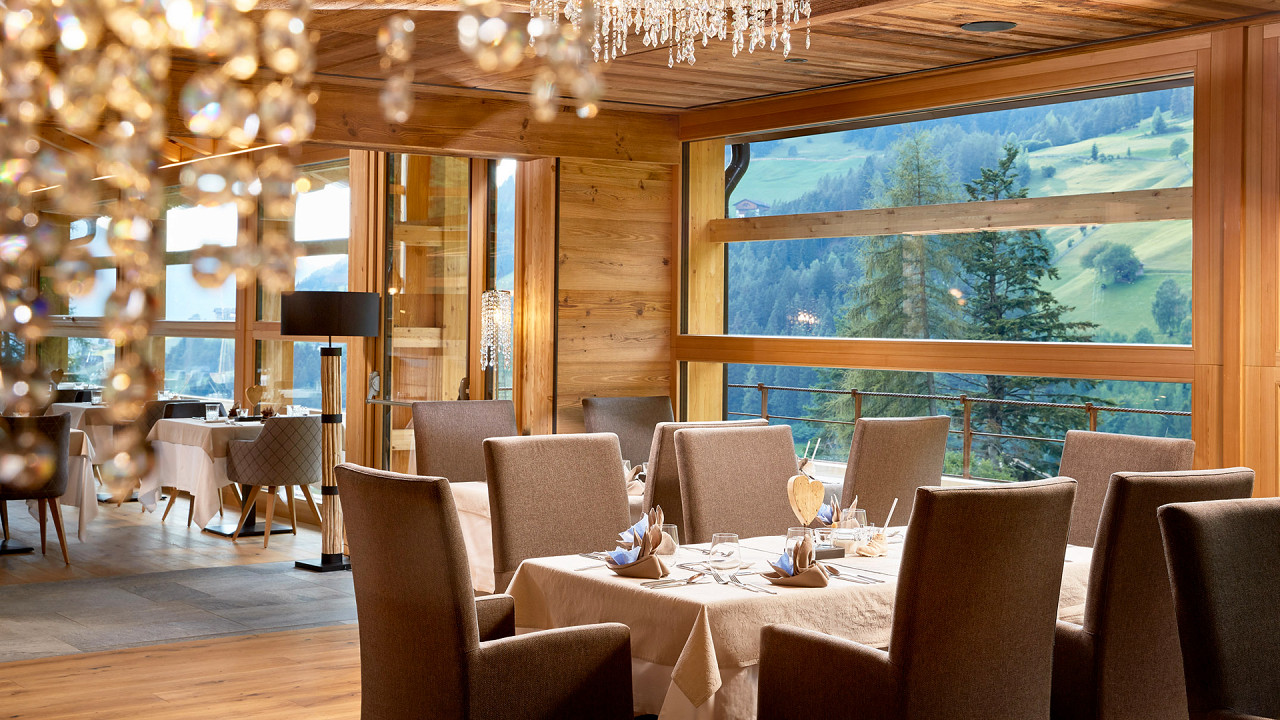 Sala ristorante Cyprianerhof Dolomit Resort