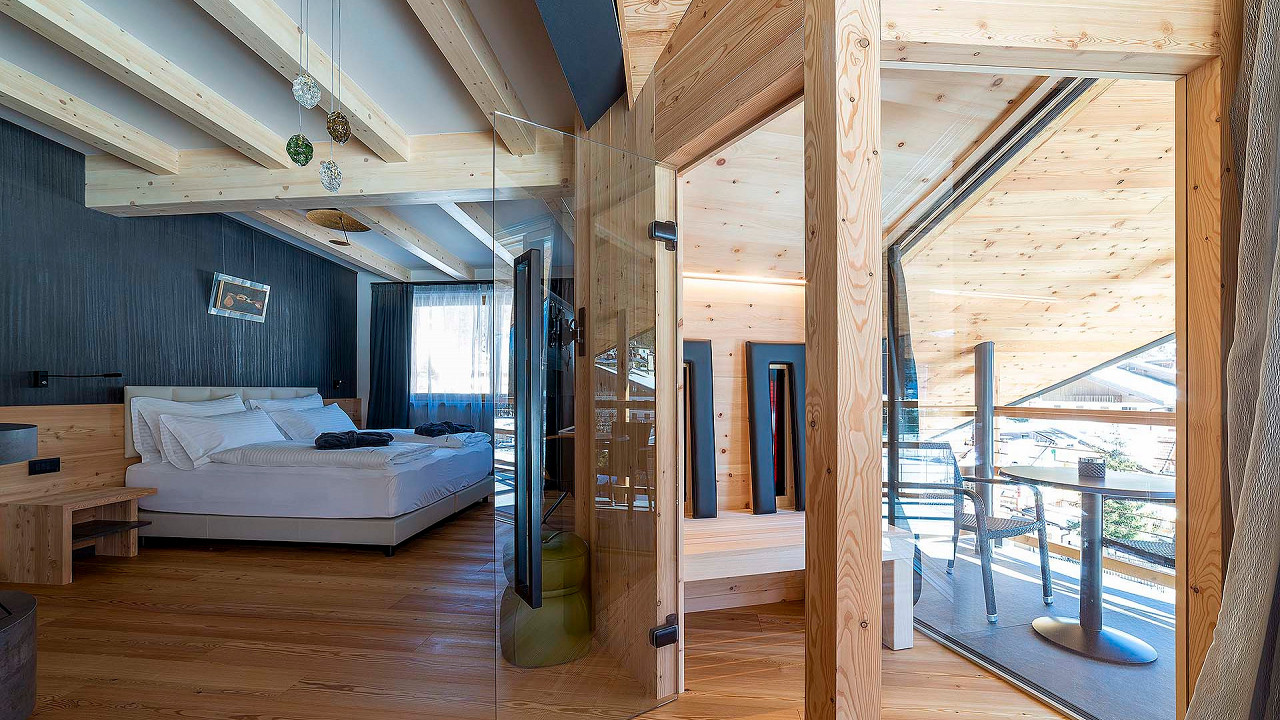 Chambre avec balcon Locanda degli Artisti Canazei
