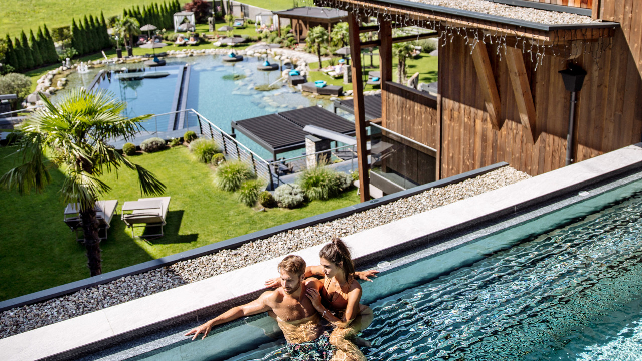 Coppia idromassaggio esterno Golf Lodge