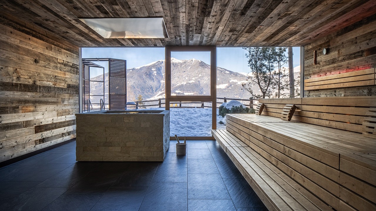 Sauna panoramique My Arbor Hôtel Bressanone