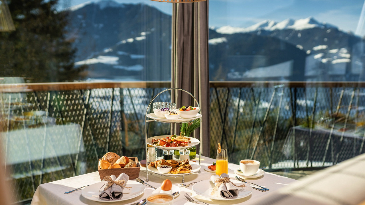 Petit déjeuner avec vue My Arbor Hôtel Bressanone
