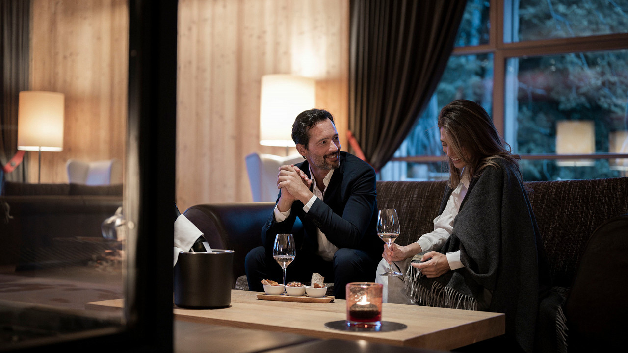 Coppia al ristorante Adler Lodge Ritten