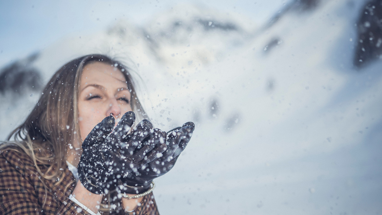 Ragazza inverno