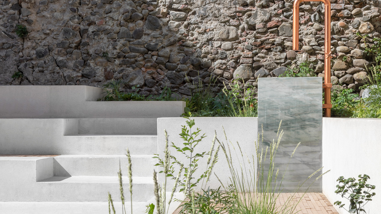 Detail der Außenstruktur - Boutique Hotel Badhaus