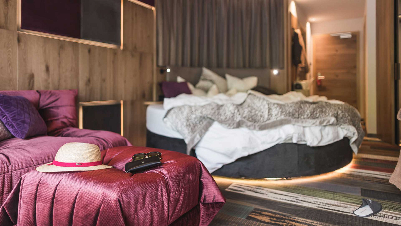 Camera con letto rotondo TERENTNERHOF Terento