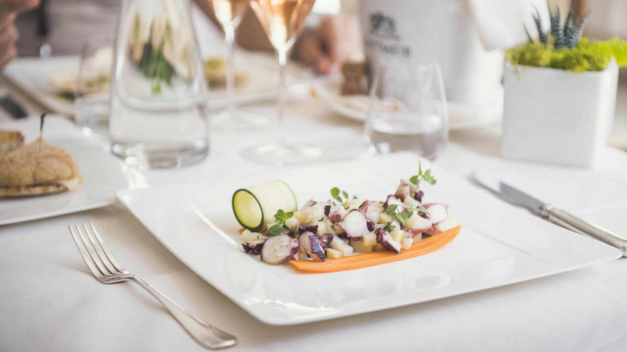 Piatto gourmet Cavallino Bianco Family Spa