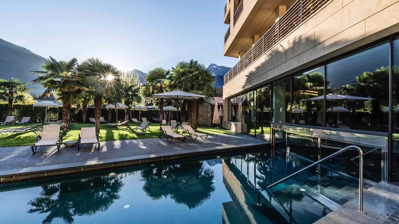Außenpool Hotel Terme Merano Wellness