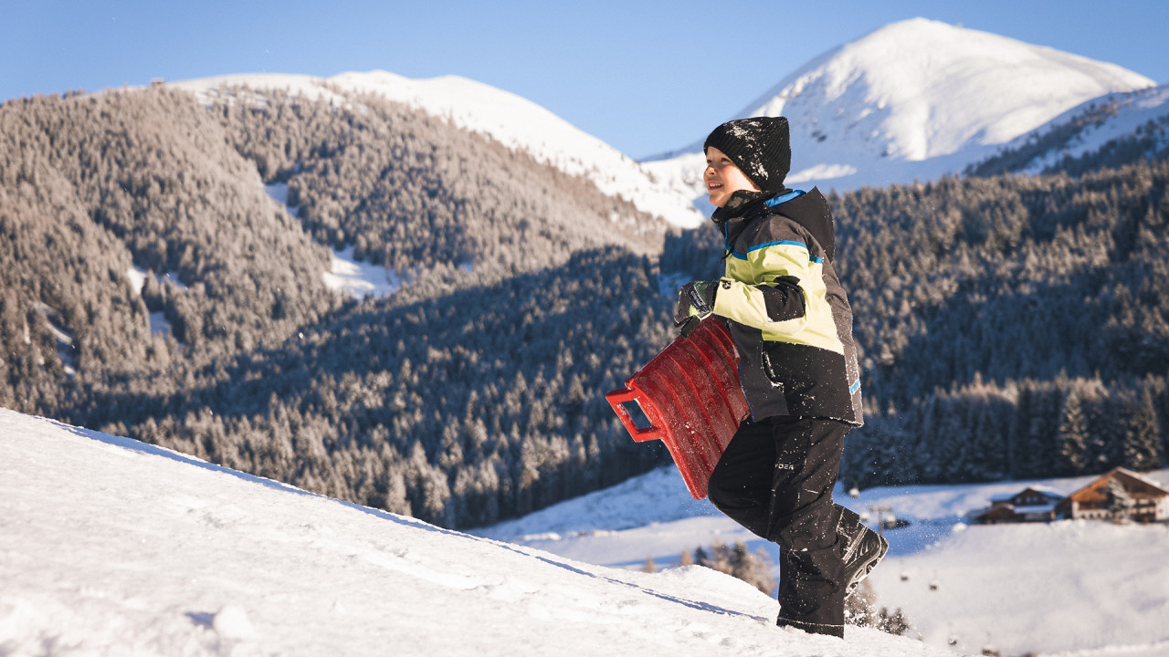 Bimbo padella inverno Hotel Familiamus